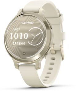 GARMIN LILY 2 ACTIVE VAALEA KULTA JA LUUNVALKOINEN SILIKONIRANNEKE