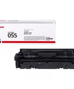 Canon Cartridge 055 mustekasetti, musta, tekstipainotteinen pakkaus ja kasetti edessä.