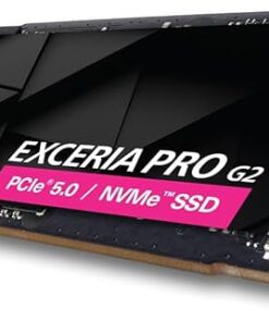 Exceria G3 1TB PCIe NVMe SSD:ssä on musta-vaaleanpunainen etiketti, kultaiset liittimet-ammattilaisille nopeaan tallennukseen. - Prisma-IT Web