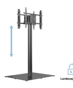 M PUBLIC DISPLAY STAND 180 HD BACK TO BACK BLACK W. FLOORBASE