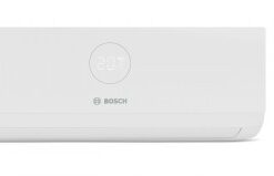 Valkoinen BOSCH 3000I W 35E sisäyksikkö, minimalistinen muotoilu, mukana kaukosäädin.