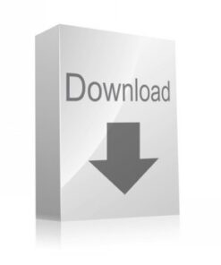 Hopeanvärinen pakkaus, jossa iso harmaa nuoli ja teksti Download edessä.