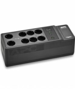 APC BACK-UPS, 500VA/300W FLOOR/WALL MOUNT, 230V, 8X CEE 7/3 SCHUKO OUTLETS, USB TYPE A PORT