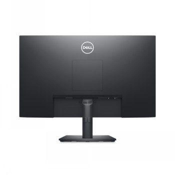 Dell E2423H näyttö, musta takanäkymä, säädettävä jalusta keskellä ja Dell-logo yläosassa.