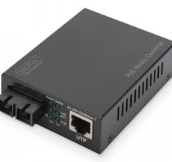 Digitus gigabit ethernet poe+ media converter, multimode
