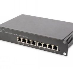DIGITUS GIGABIT ETHERNET POE SWITCH 8-PORT POE, 10 INCH, 80W POE BUDGET