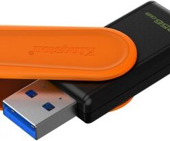 KINGSTON 256 GB DATATRAVELER EXODIA S, USB-A 3.2 GEN1 (BLACK/ORANGE)