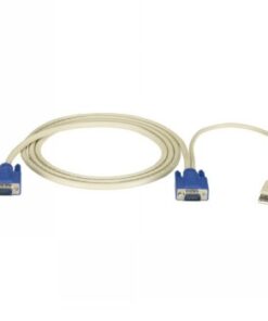 Black box  kvm cpu cable - ec series, vga, usb, 10-ft. (3.0-m)