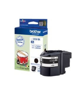BROTHER LC22BK BLACK INK CART 2400P