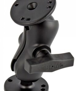 RAM MOUNTS C-KOKO LYHYT KIINNITYSVARSI + 2X C-KOKO 1.5" KUULA PYÖREÄ 2.5" ALUSTA