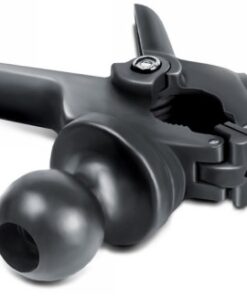 Kestävä musta RAM Mounts Tough-Clamp pieni pidike, jossa 1 tuuman kuulakiinnike.