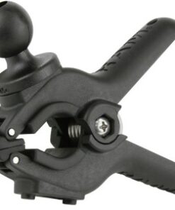 Mustasta muovista valmistettu RAM Mounts Tough-Clamp -kiinnike, jossa on B-koko 1 tuuman kuula.