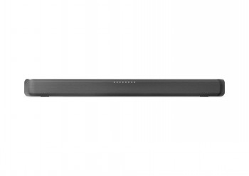 Ohut musta PHILIPS B5109 soundbar edestä katsottuna, minimalistinen muotoilu.