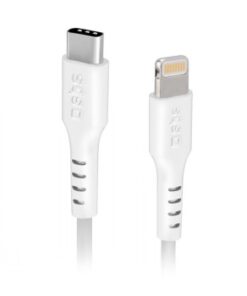 SBS USB-C TO LIGHTNING CABLE 1M WHITE