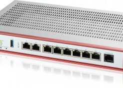 ZYXEL USG FLEX 200 H, USER-DEFINABLE PORTS WITH 2*2.5G & , 6*1G, USB WITH 1 YR ENTRY DEFENSE PACK (5Y WARRANTY)